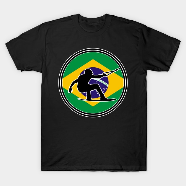 Wakeboard Brazil for wakeboarders T-Shirt by LiquidLine